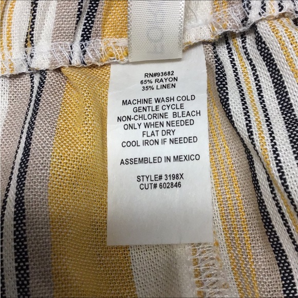 Forgotten Grace Women’s Plus Linen Blend Casual Drawstring Short, size 3X - Picture 6 of 6